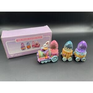 Vintage 1995 Small Jem Stone Easter Train